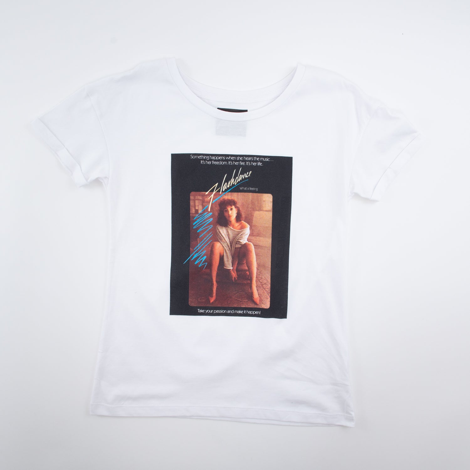 Polera Mujer Movie Blanco Flashdance