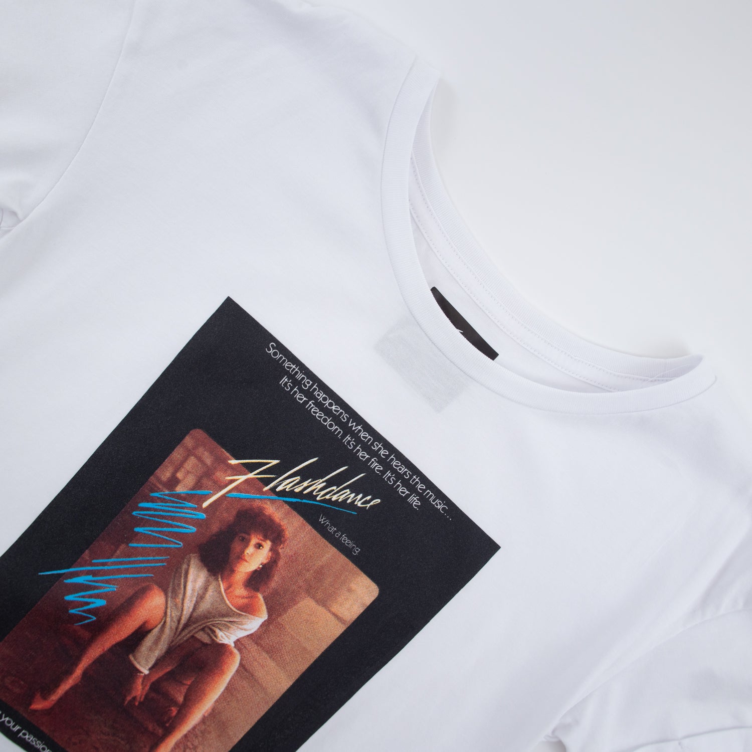 Polera Mujer Movie Blanco Flashdance