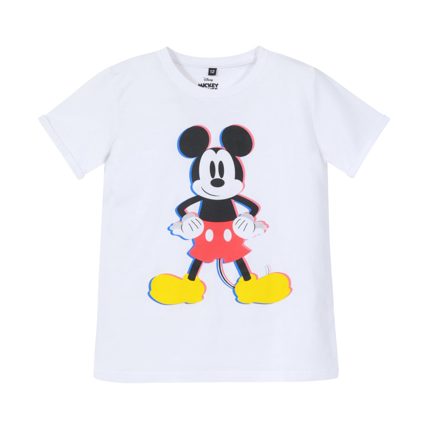 Polera Niña Mickey Get Ready Blanco Disney