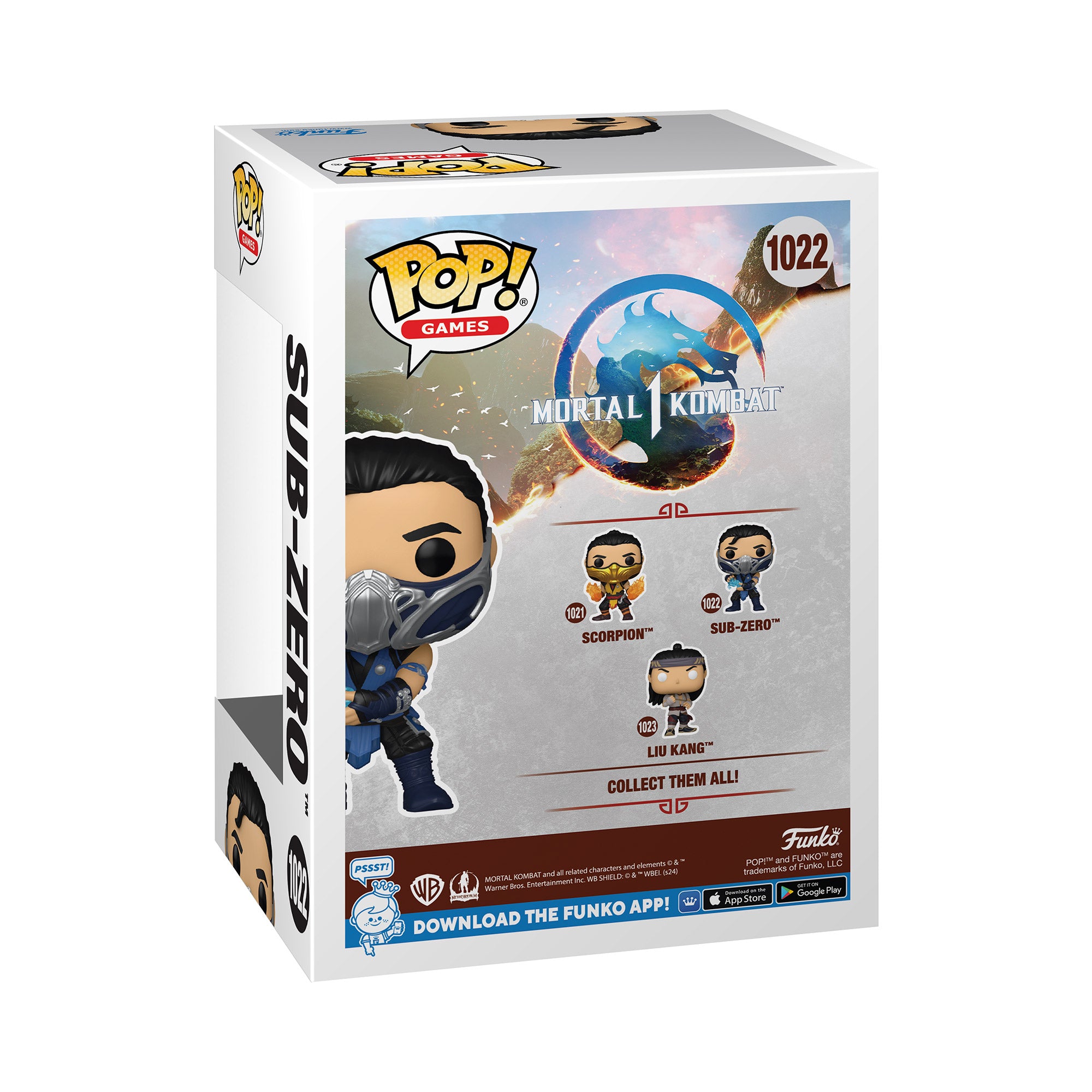 Funko Pop Sub Zero Mortal Kombat -1022
