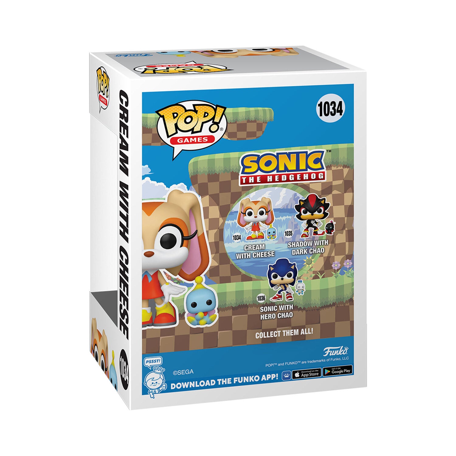 Funko Pop Sonic: Cream & Cheese - 1034