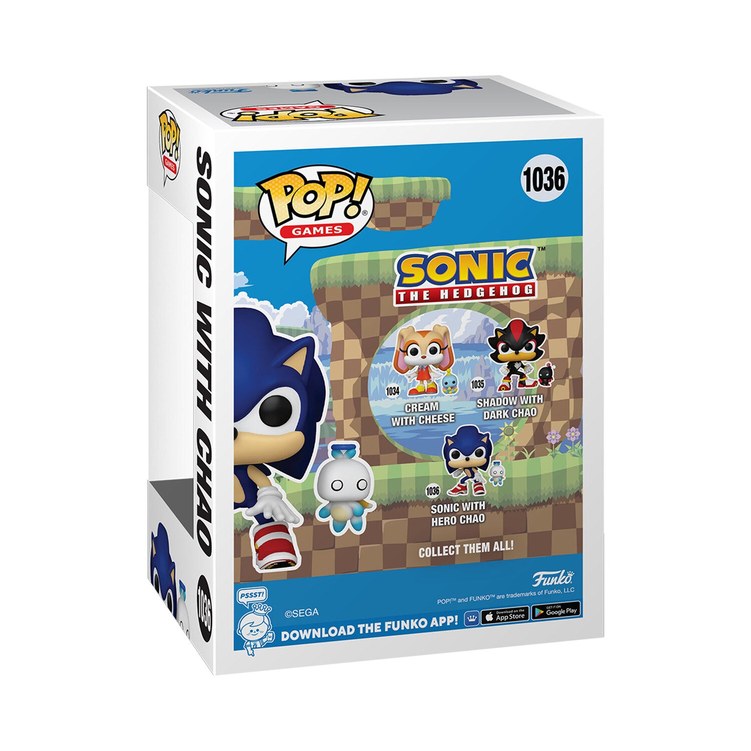 Funko Pop Sonic: Sonic & Chao - 1036