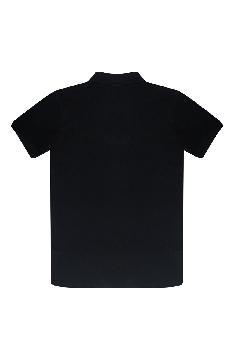 Polera Hombre Lisa Negro Kiss