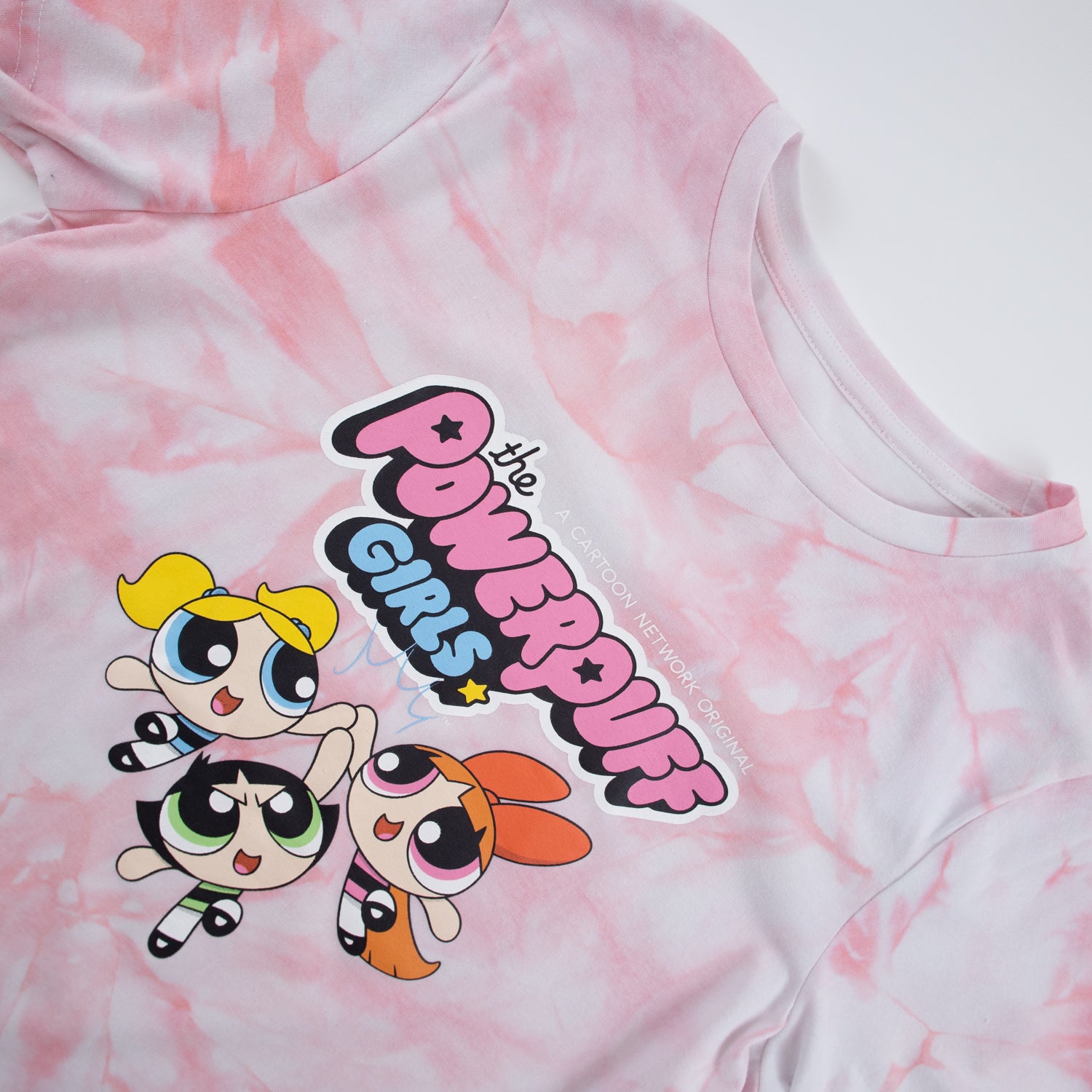 Polera Mujer Las chicas superpoderosas Hi 5 Rosado Cartoon Network