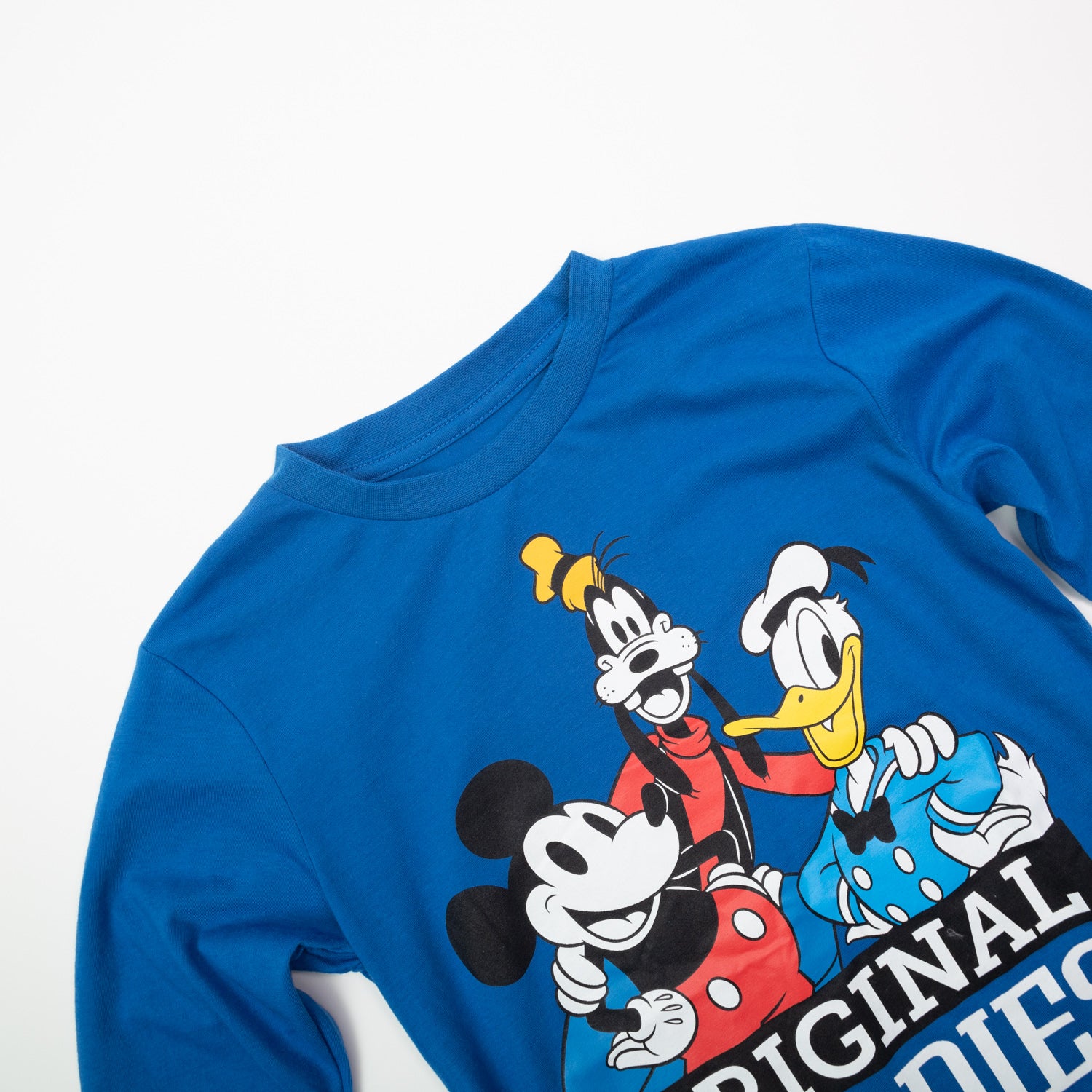 Polera Manga Larga Niño Mickey Buddies Azul Disney
