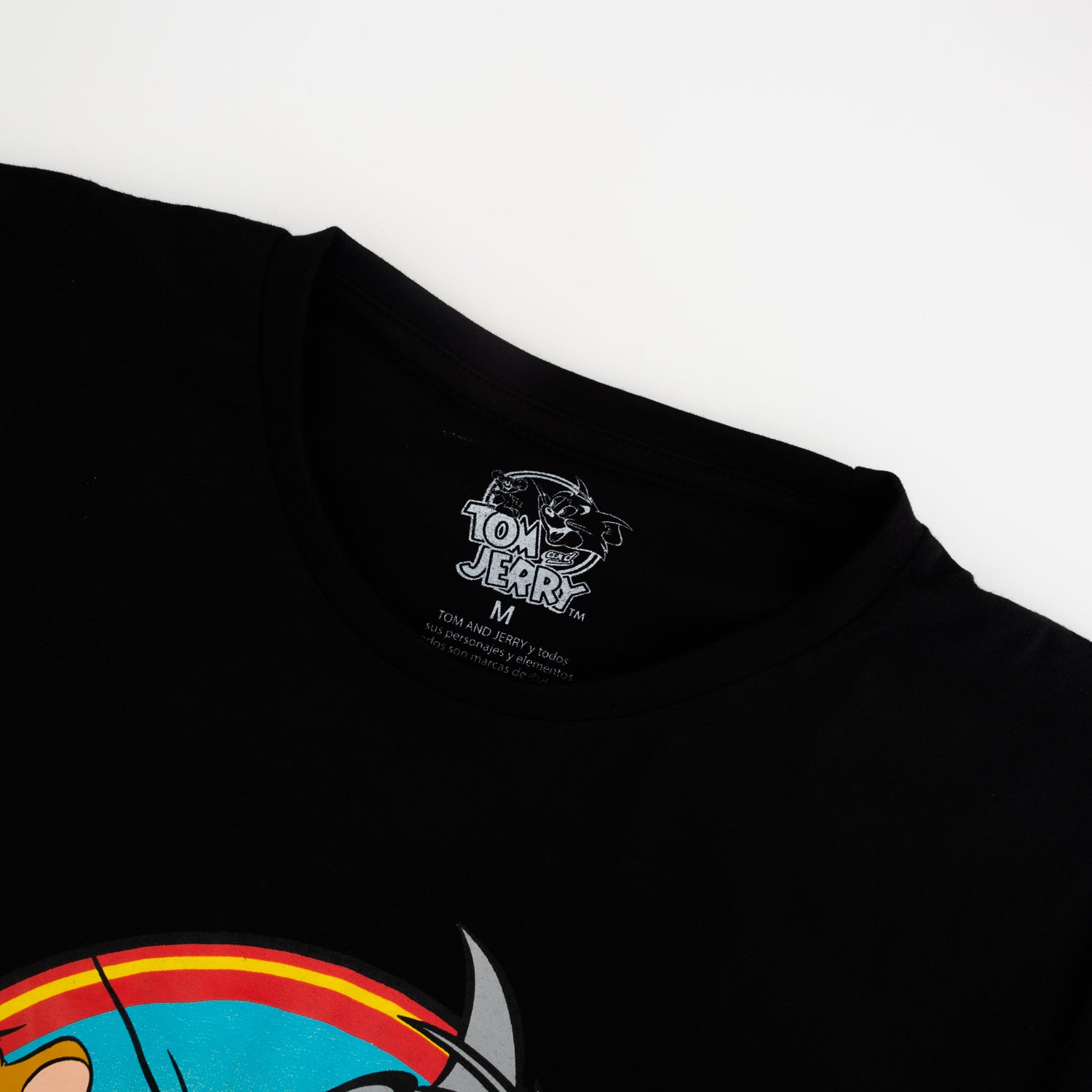 Polera Hombre Icono Negro Tom y Jerry