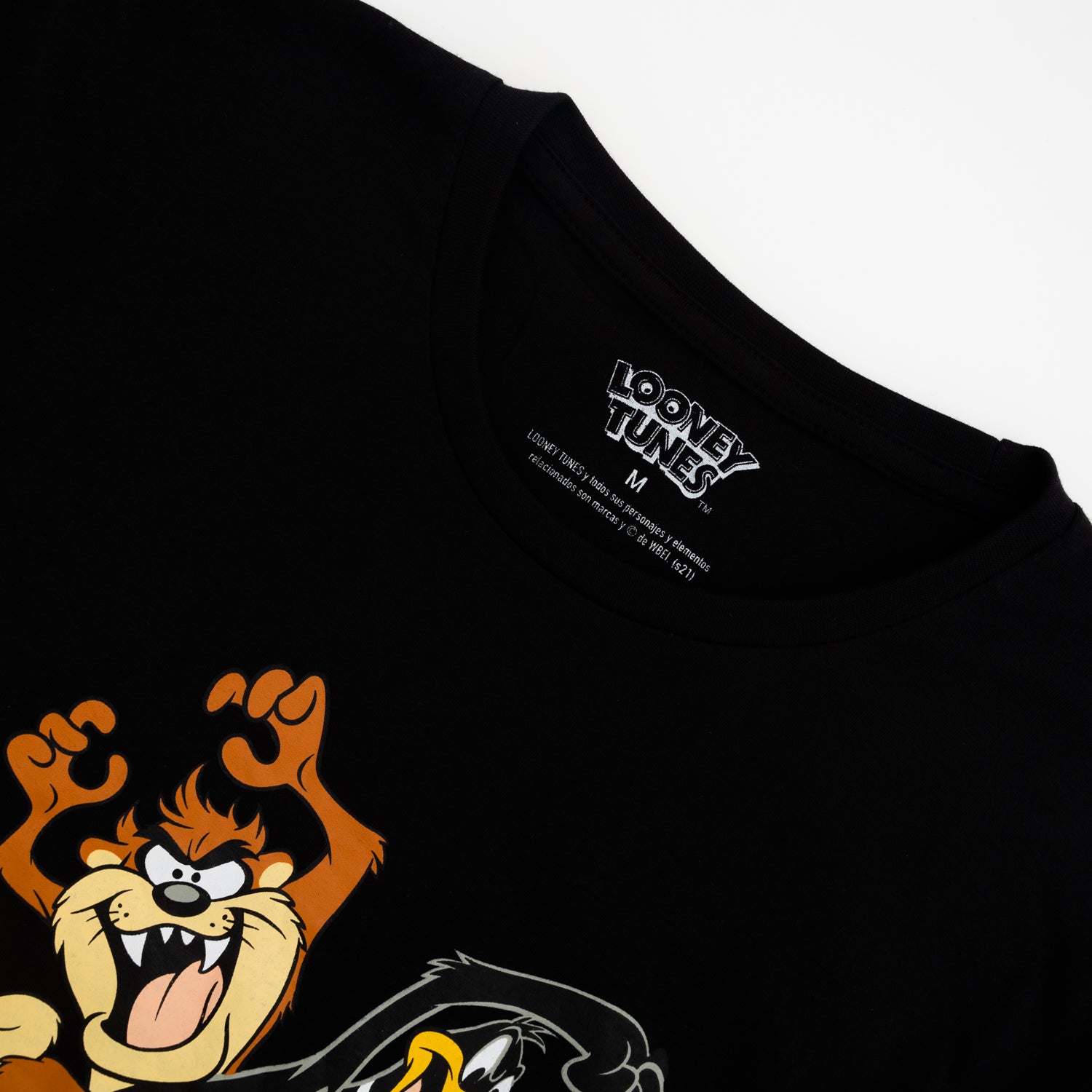Polera Hombre Amigos Negro Looney Tunes