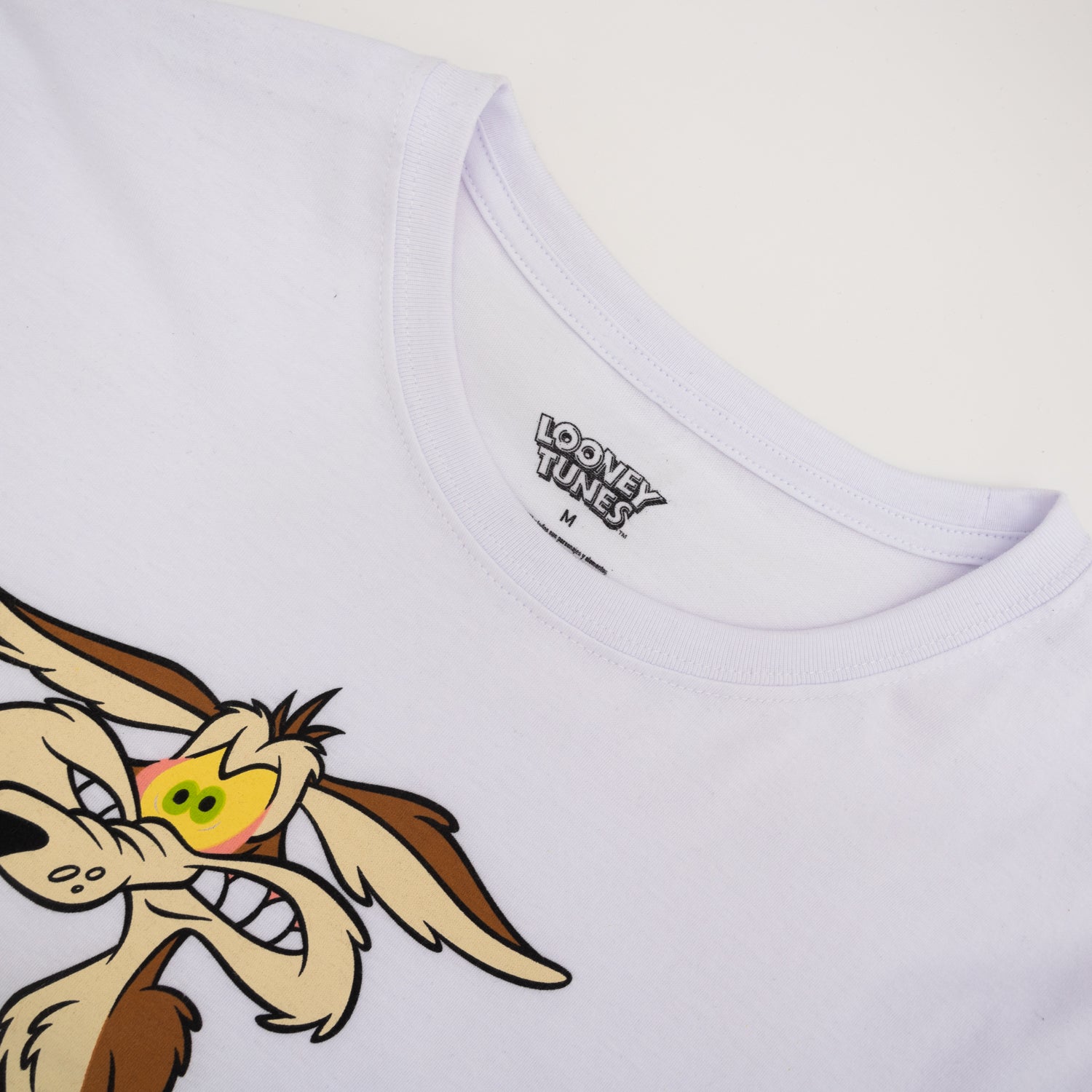 Polera Hombre Clasico Blanco Looney Tunes