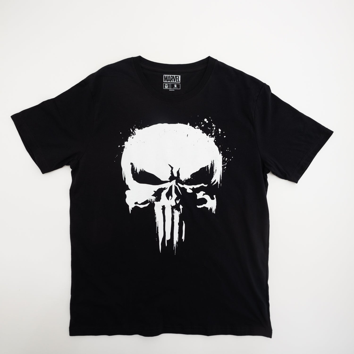 Polera Hombre Marver Calavera Negro Marvel