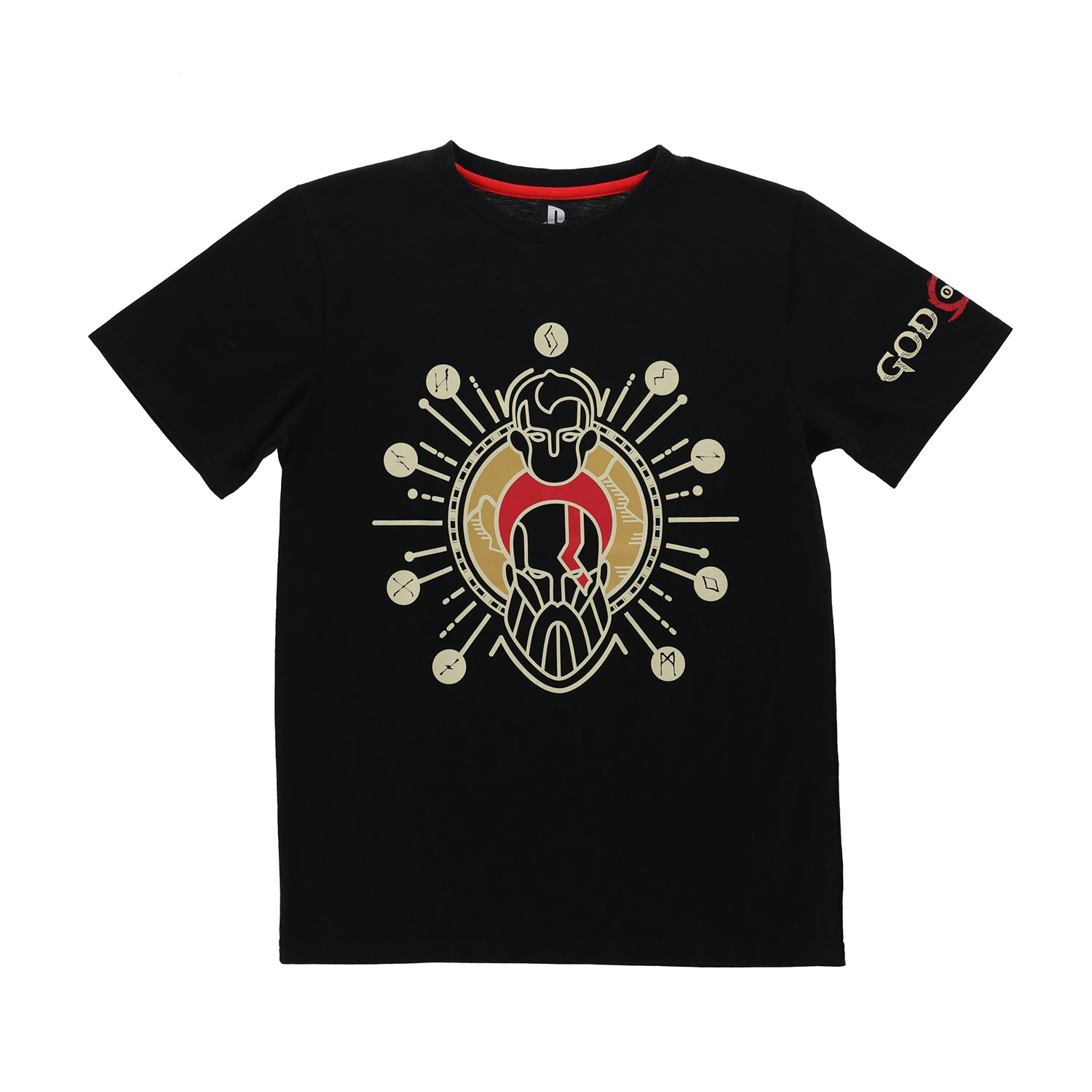 Polera Niño Negra Figura God Of War