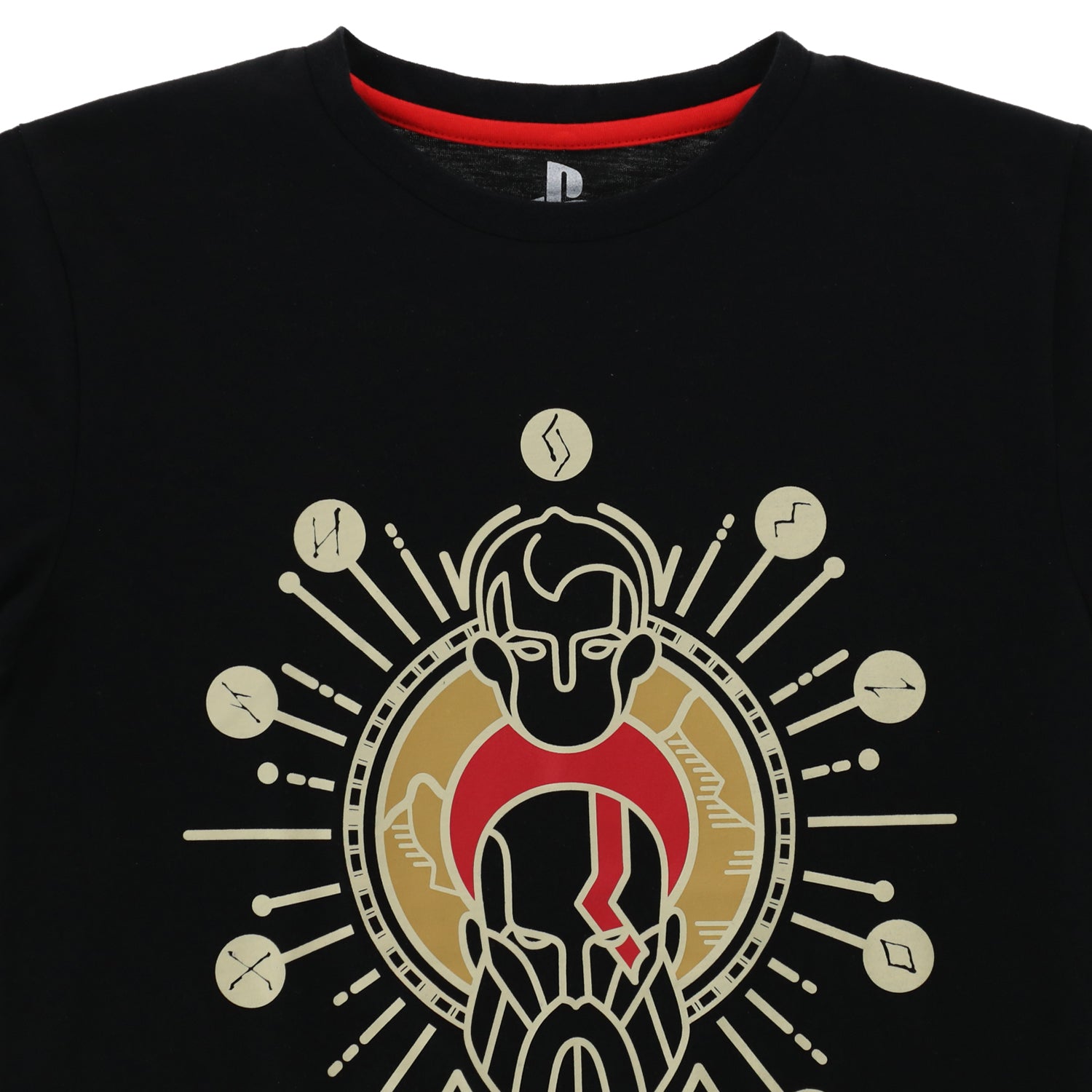Polera Niño Negra Figura God Of War