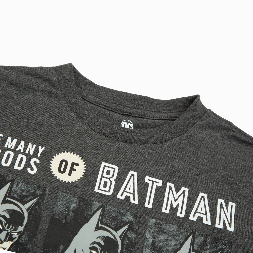 Polera Niño Batman Cuadro Gris DC Comics