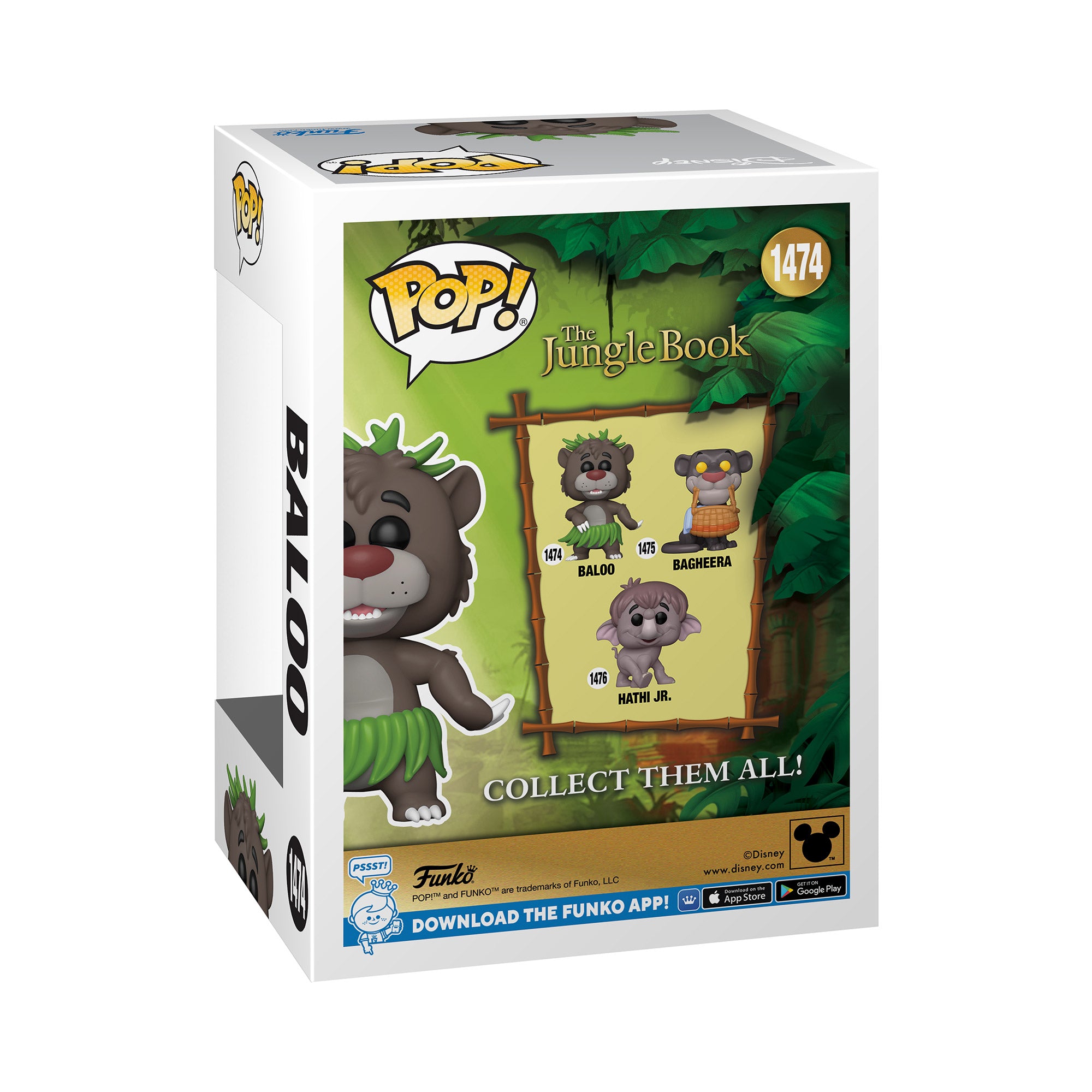 Funko Pop Baloo El Libro De La Selva Disney - 1474