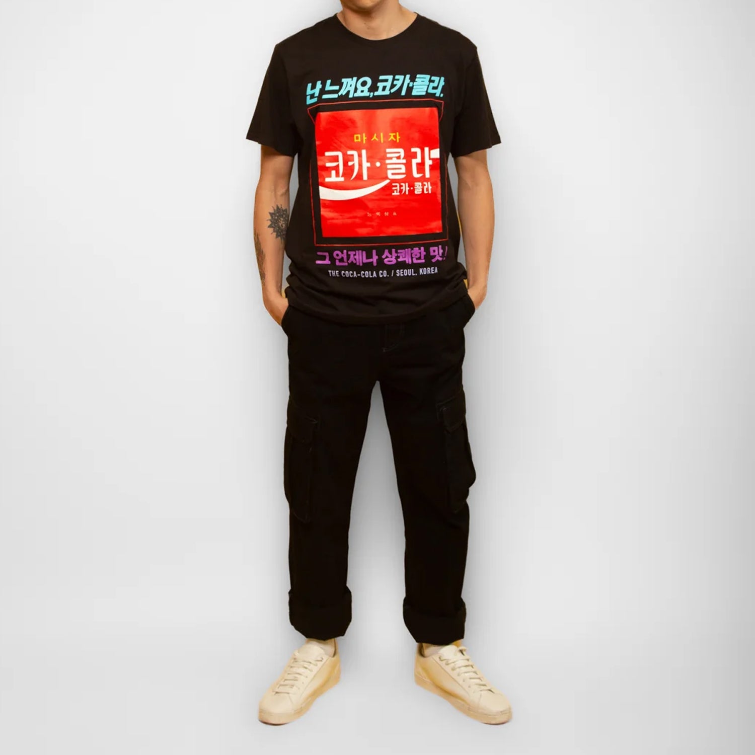 Polera Hombre Coca Cola  Negro