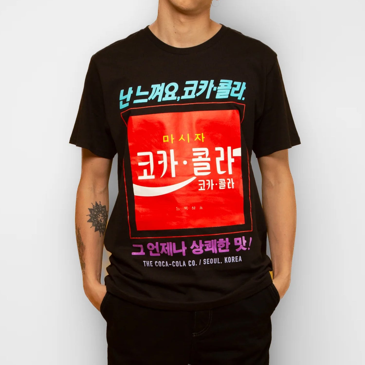 Polera Hombre Coca Cola  Negro