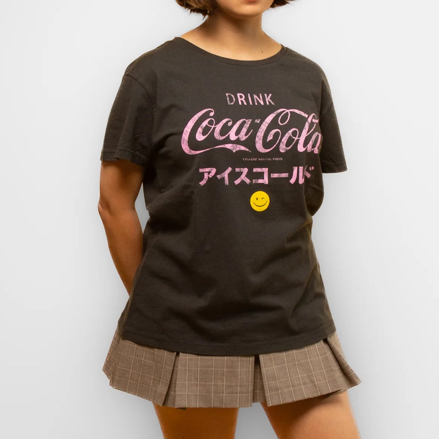 Polera Mujer Coca Cola Coke Mujer Gris