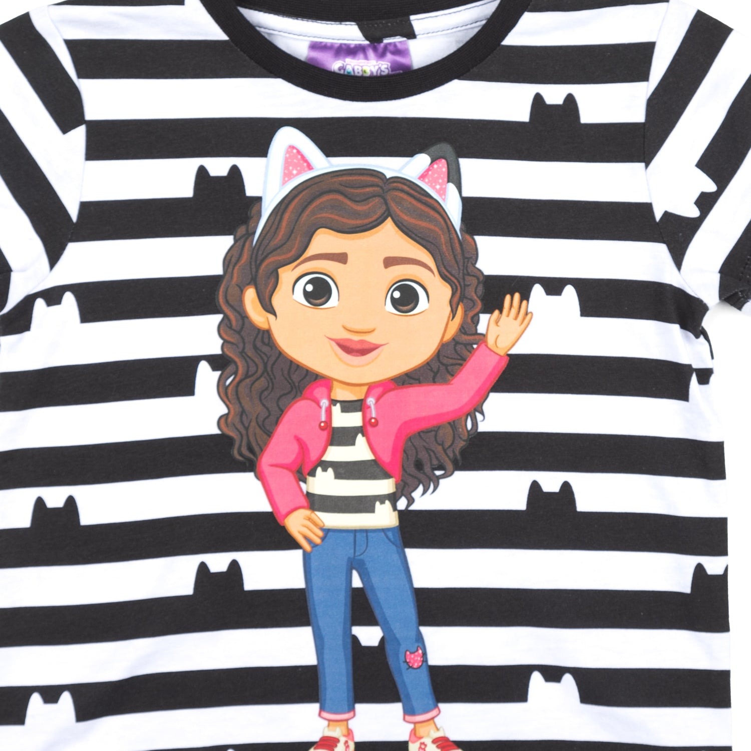 Polera Niña Cat Blanco Gabby Dollhouse