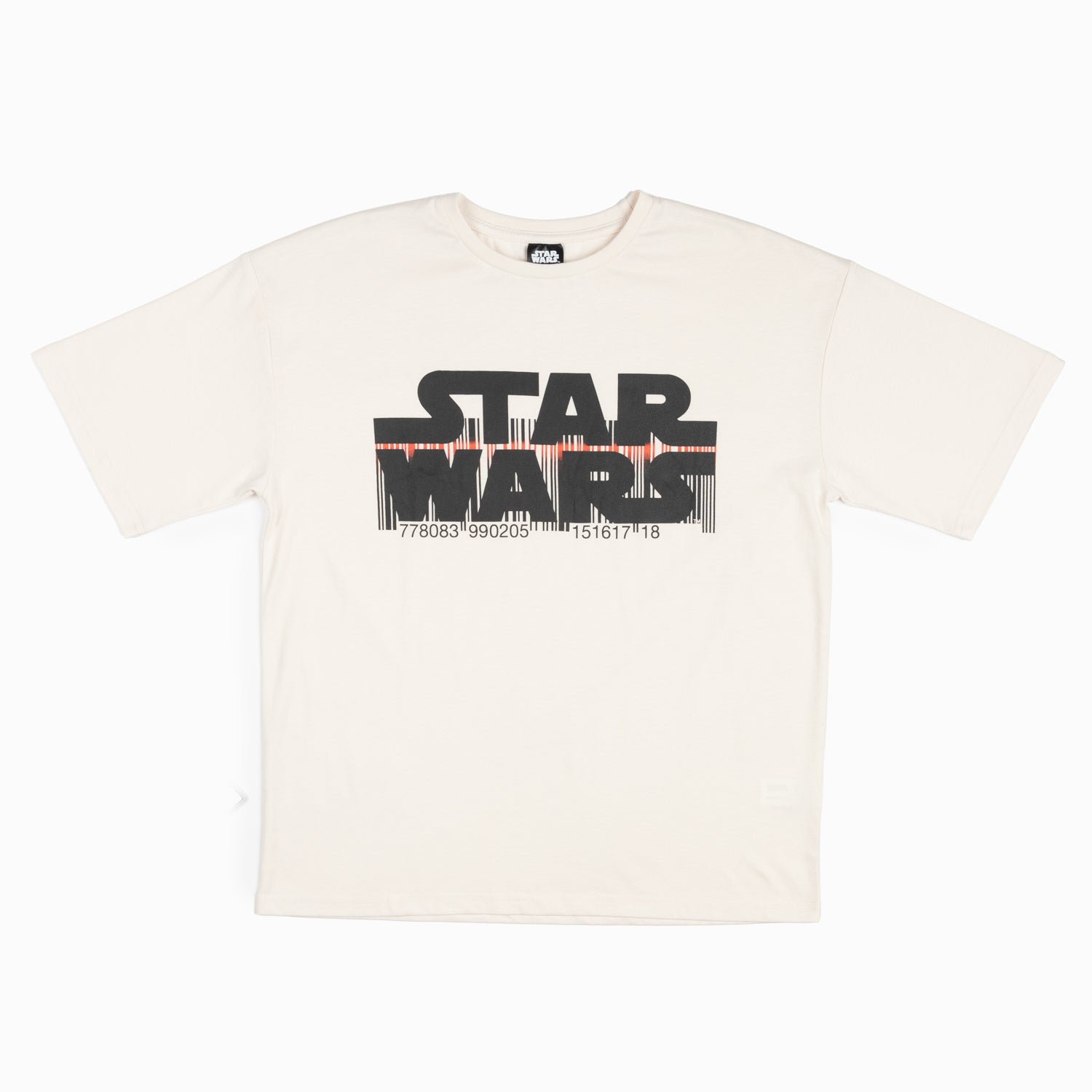 Polera Niño Logo Blanca Star Wars