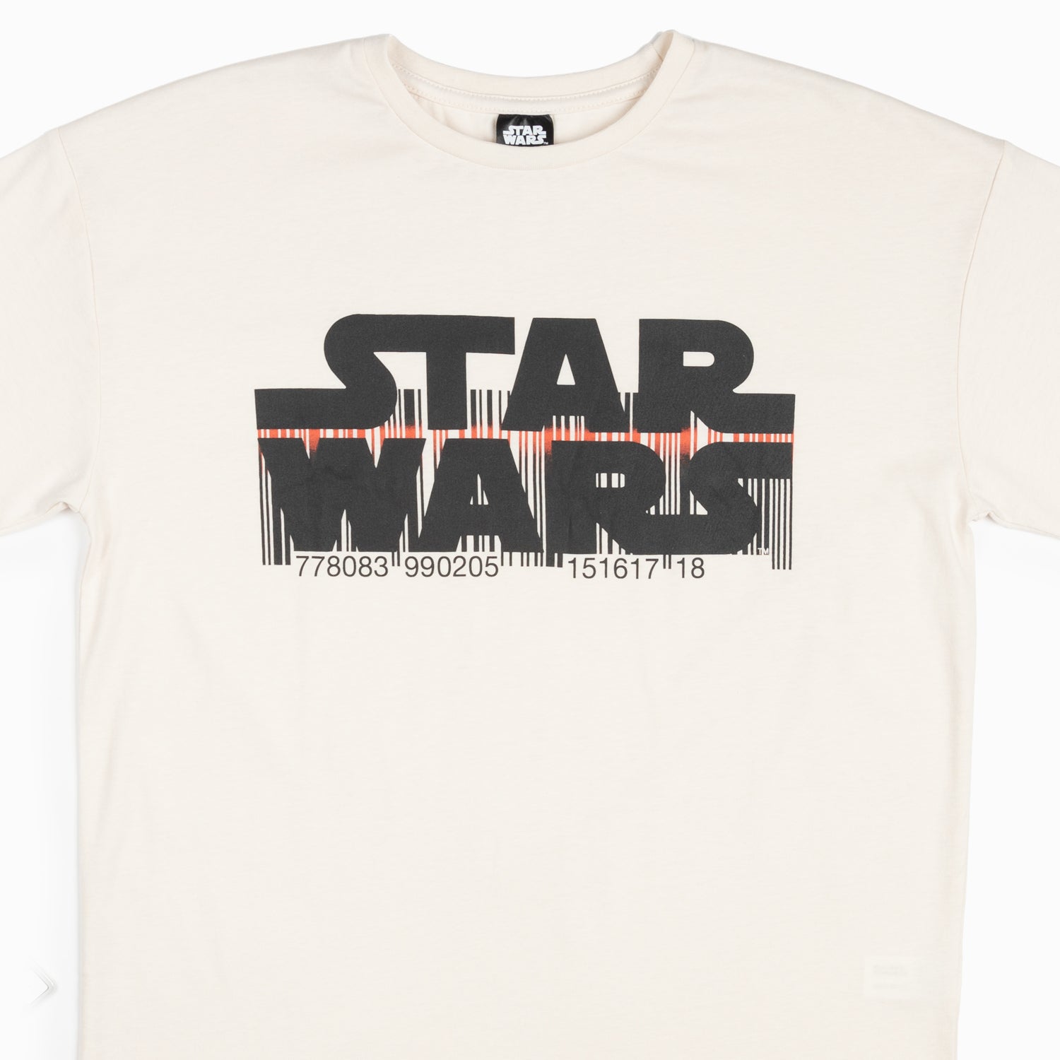 Polera Niño Logo Blanca Star Wars