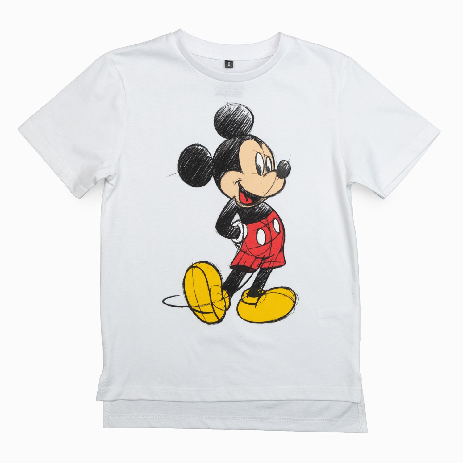 Polera Niño Mickey Clasico Blanco Disney