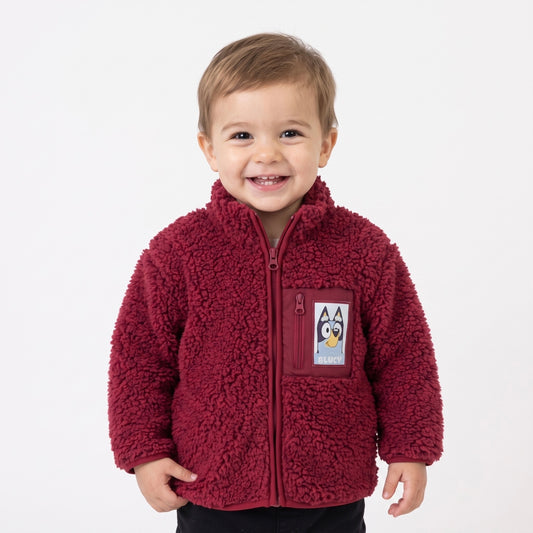 Polar Niño Chiporro Bolsillo Cierre Burdeo Bluey - Polares Chile | The Brands Club cl