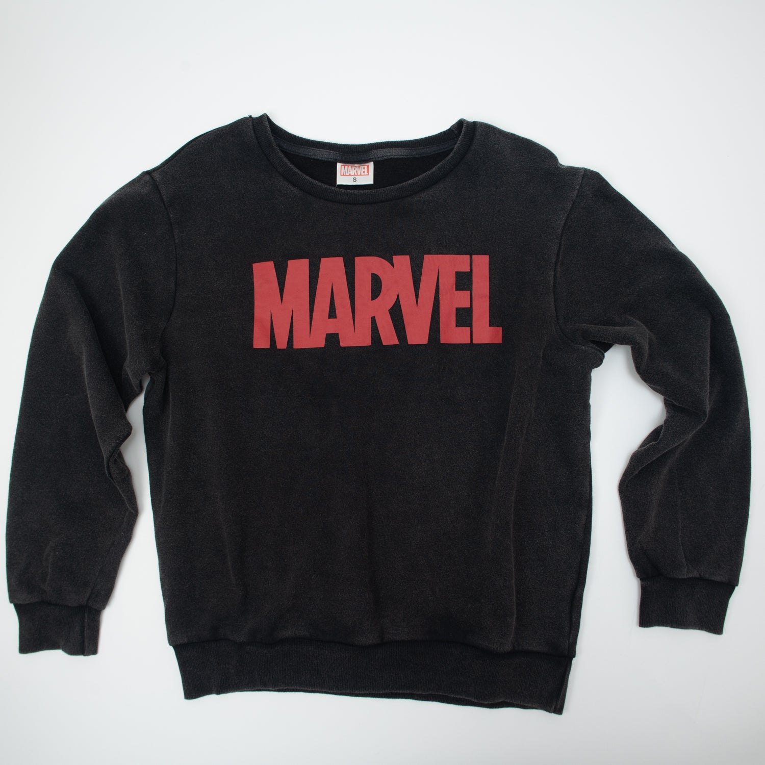Poleron Hombre  Marvel Logo Color Negro