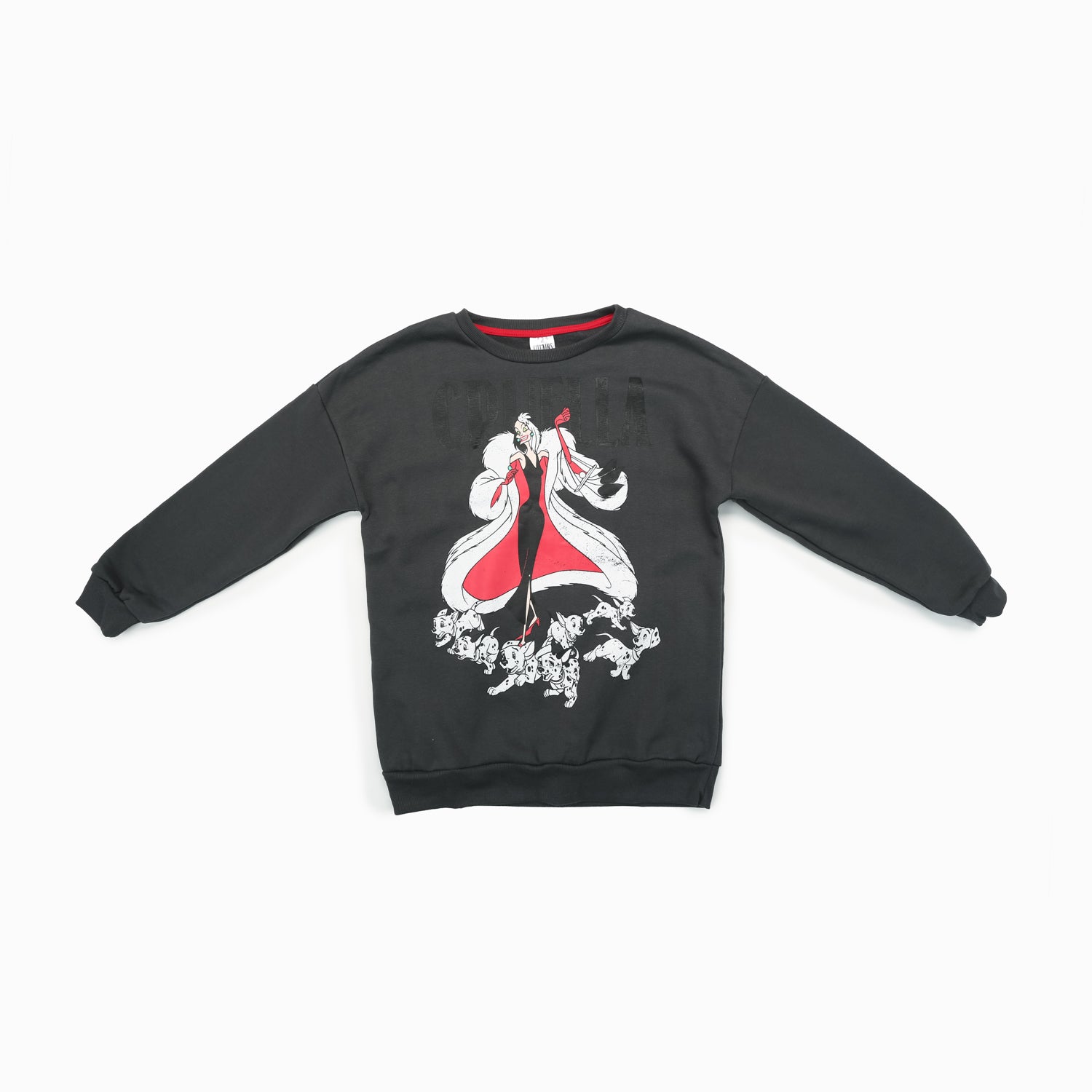 Poleron Niña Princesas Cruella Gris Disney
