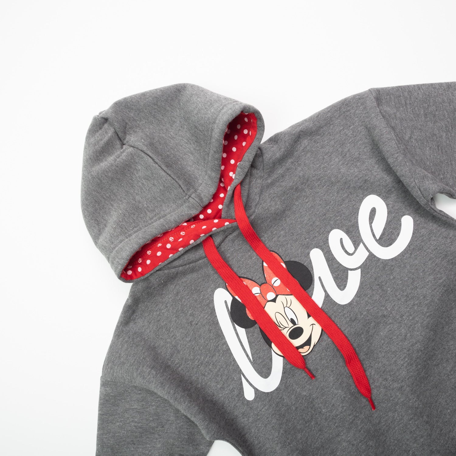 Poleron Niña Minnie Love Gris Disney