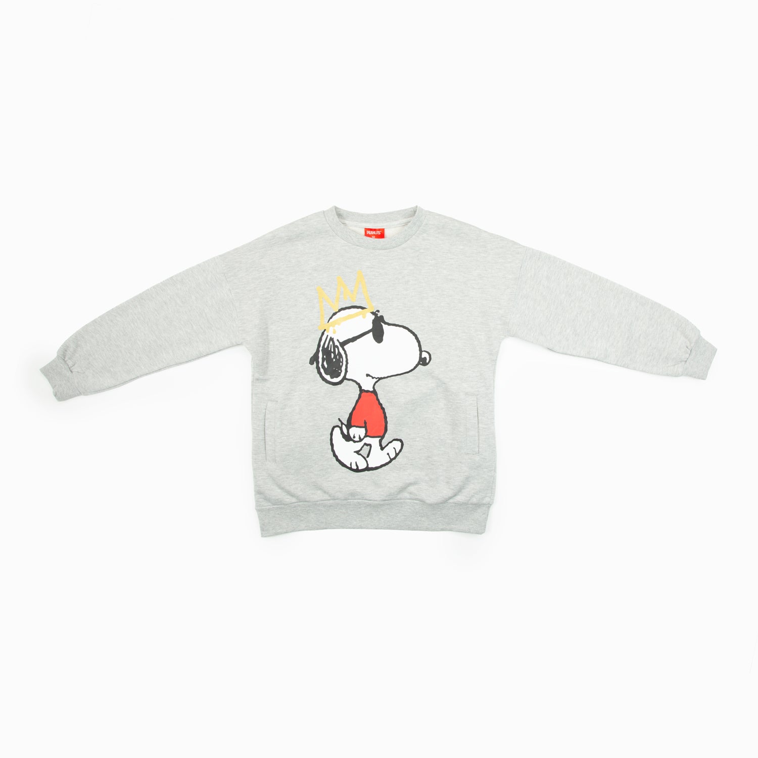 Poleron Niña Estilo Gris Snoopy