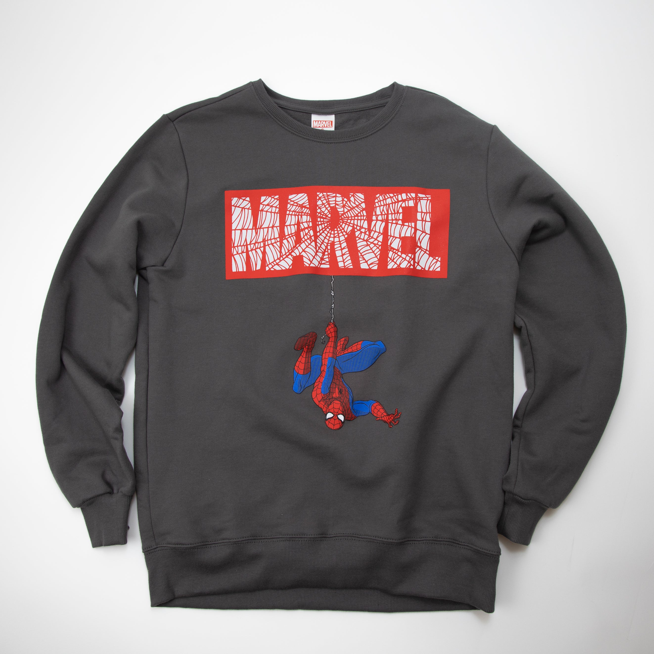 Poleron Hombre  Marvel Spiderman Gris