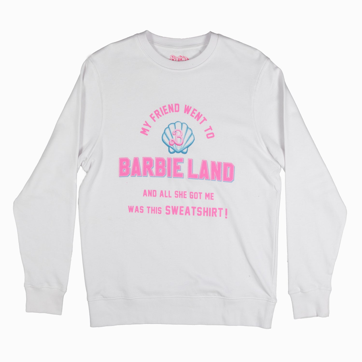 Poleron Mujer My Friend Blanco Barbie