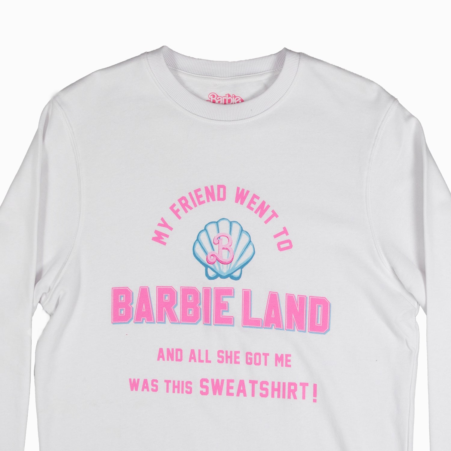 Poleron Mujer My Friend Blanco Barbie