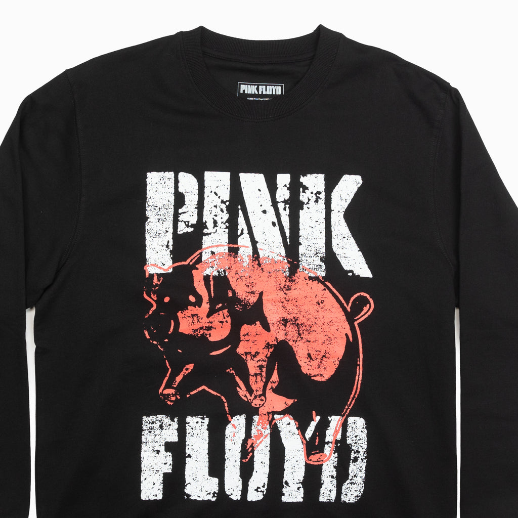 Poleron Hombre Pink Floyd Heart Negro Pink Floyd