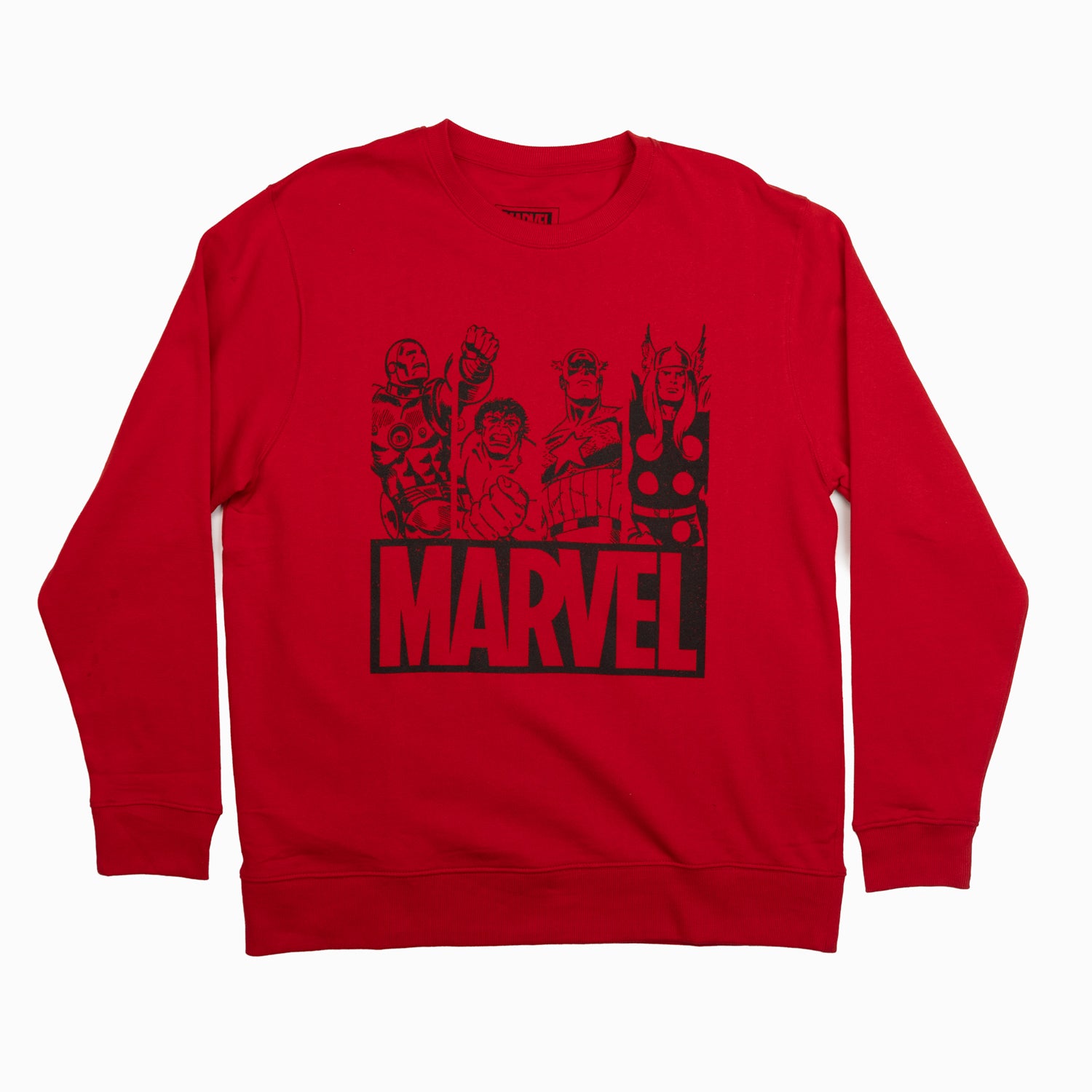 Poleron Hombre Marvel  Friends Rojo Marvel