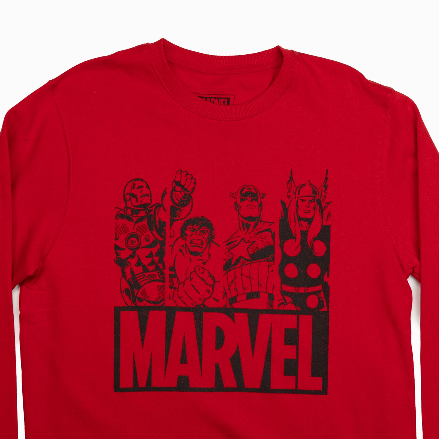Poleron Hombre Marvel  Friends Rojo Marvel