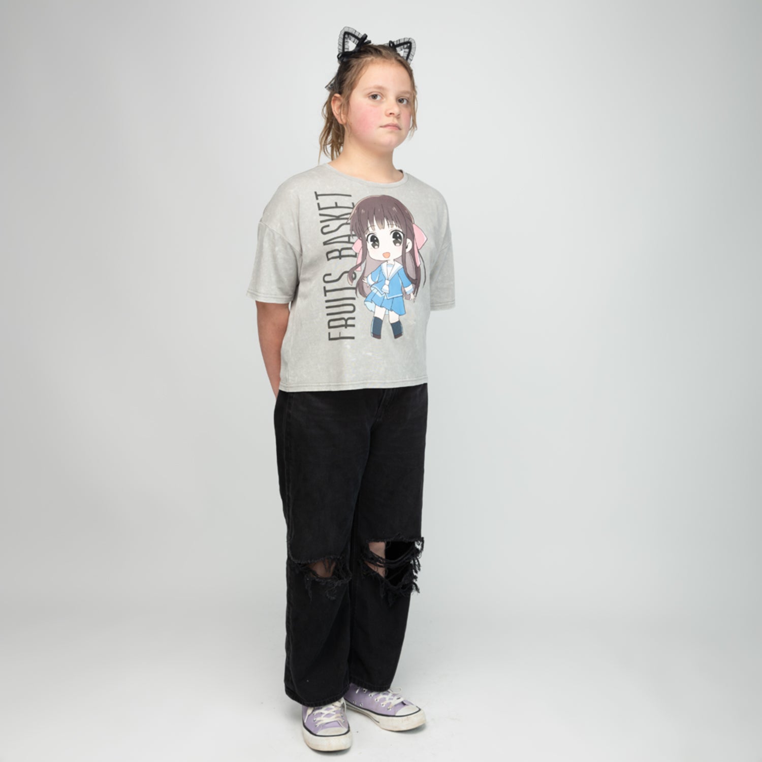 Polera Niña Fruits Basket Fruits Gris Fruits Basket
