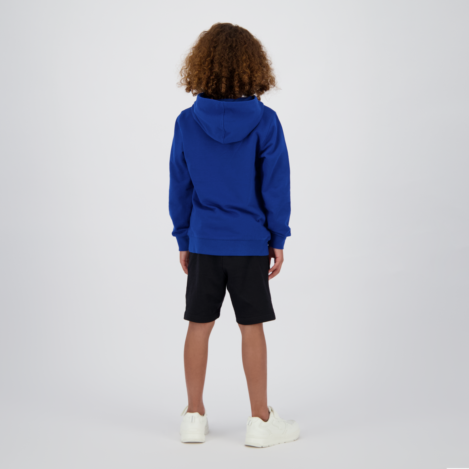 Poleron Cerrado Con Gorro Niño Logo Azul Messi