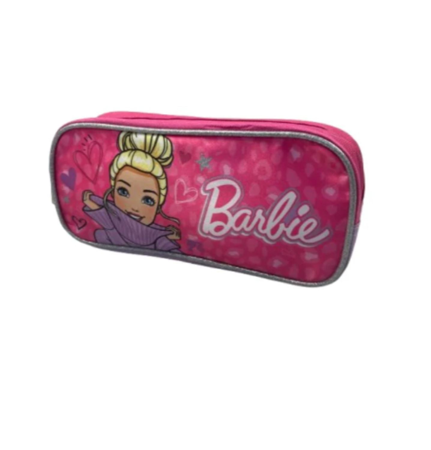 Estuche Escolar Niña Doble Cierre Pretty Barbie