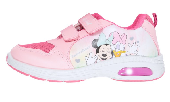 Zapatilla Luces Niña Minnie BFF Rosado Disney