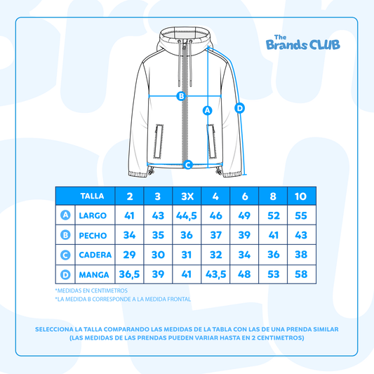 Cortaviento Niña Full Print Orejas Minnie Rosado Disney - Chaquetas y Parkas Chile | The Brands Club cl