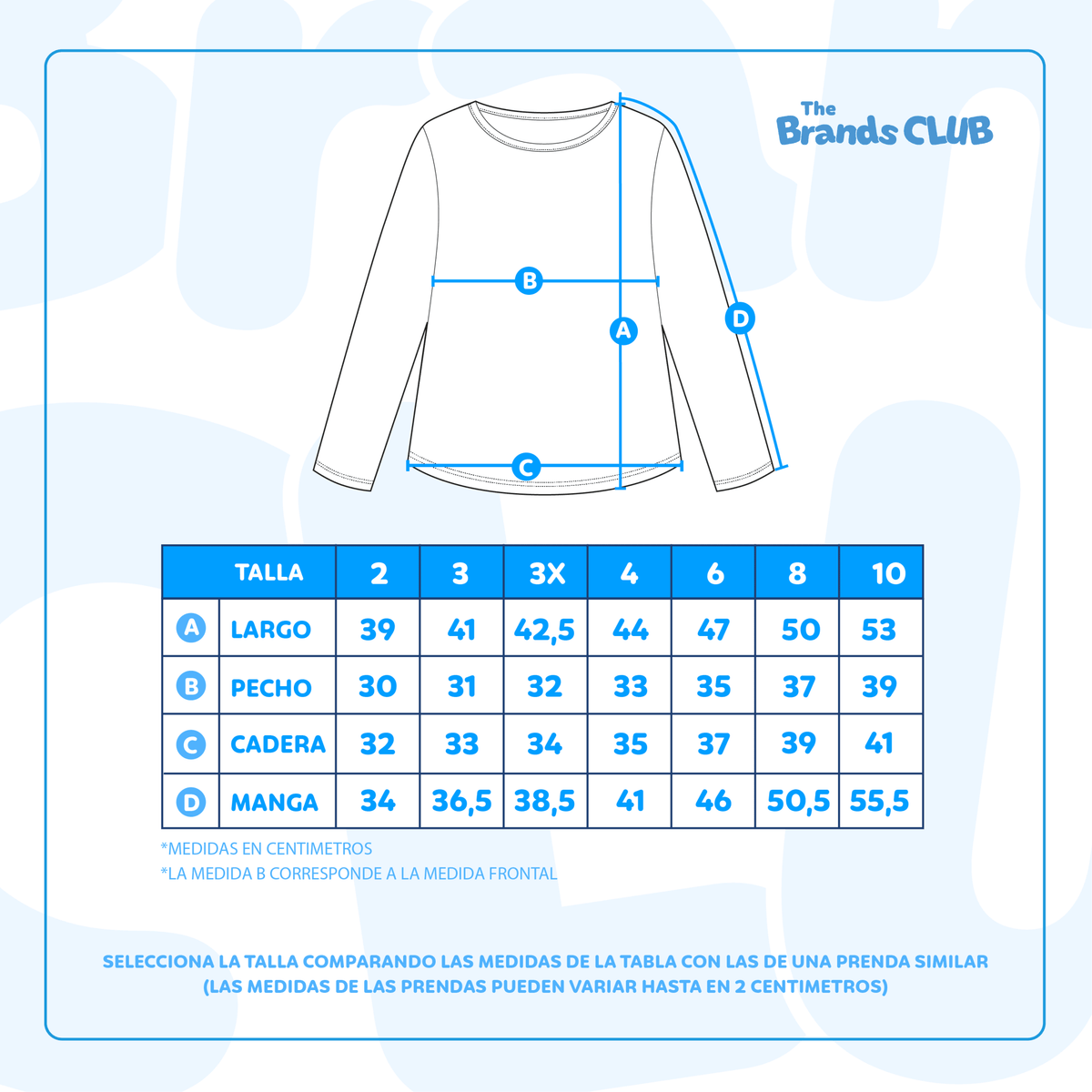 Polera Manga Larga Niña Lets Do This Azul Bluey - Poleras Chile | The Brands Club cl