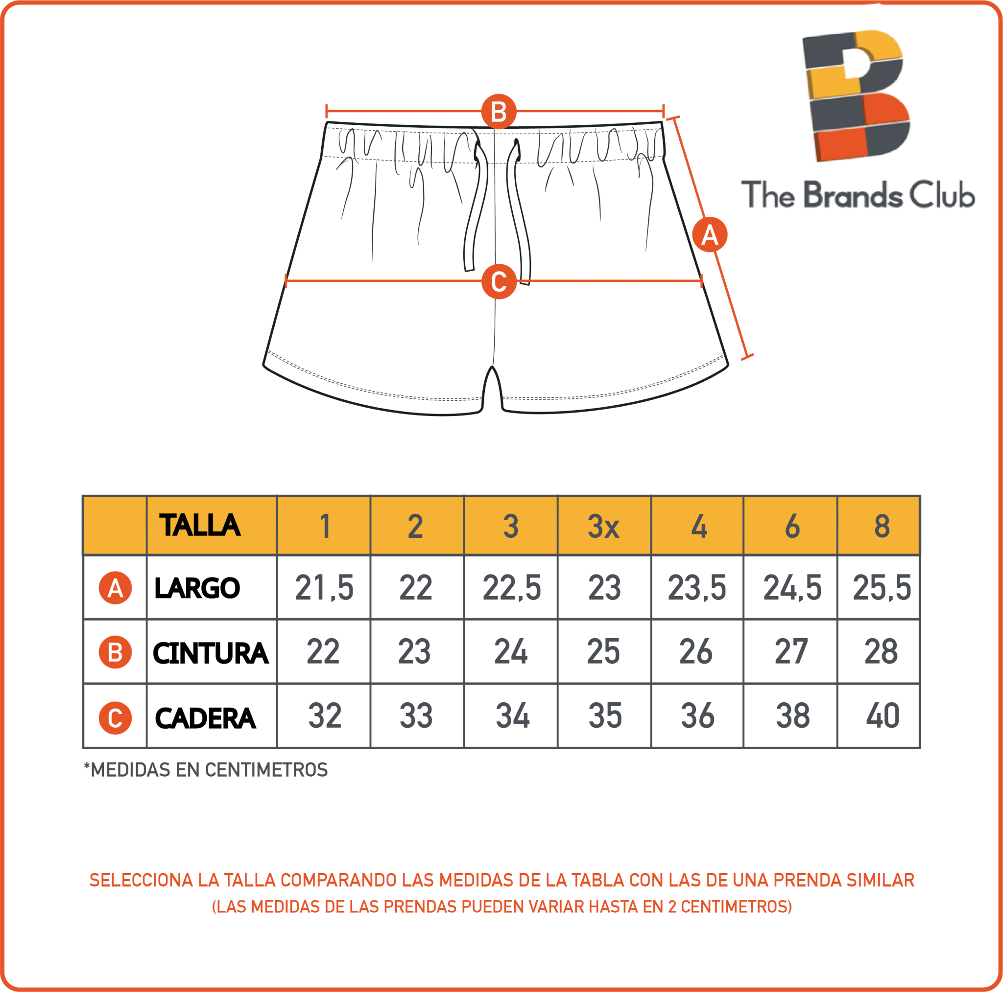 Short Niña Azul Denim Básico The Brands Club - Shorts Chile | The Brands Club cl