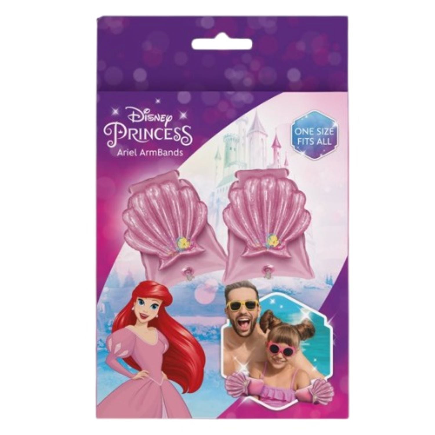 Flotador Alitas Niña Ariel Princesas Rosado Disney