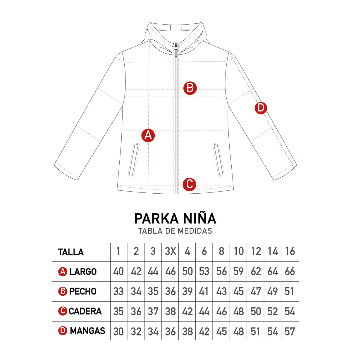 Parka Niña Minnie Corazon Rosado Disney