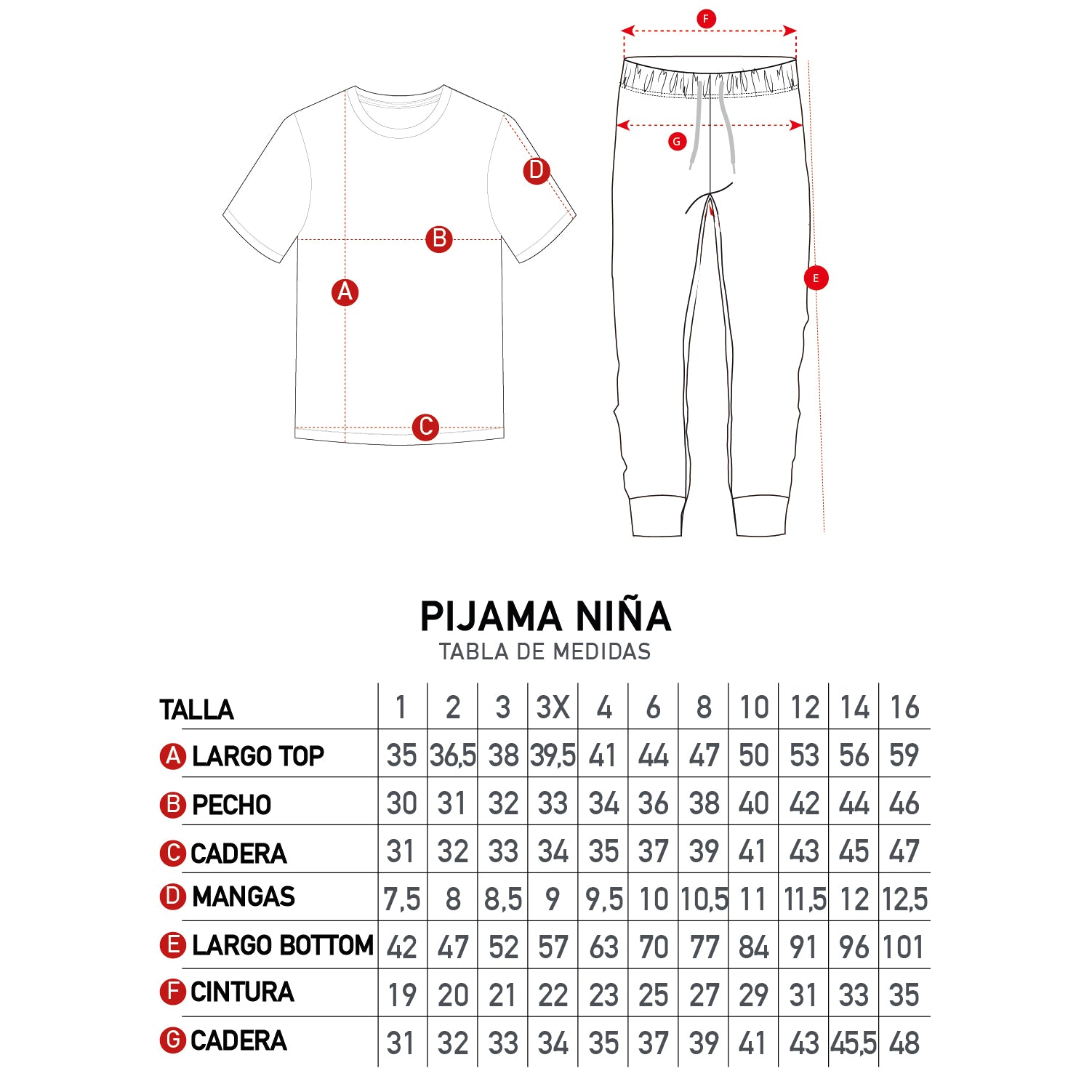Pijama Niña Basketball Blanco Looney Tunes