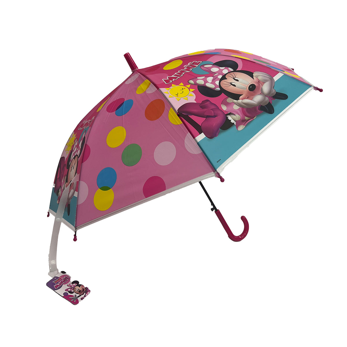 Paraguas Infantil Rosado Minnie Mouse Disney