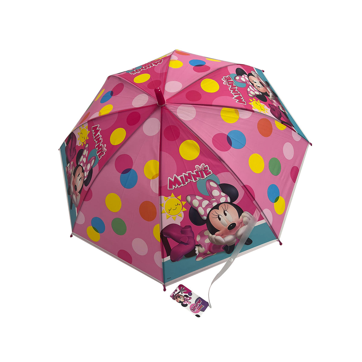 Paraguas Infantil Rosado Minnie Mouse Disney