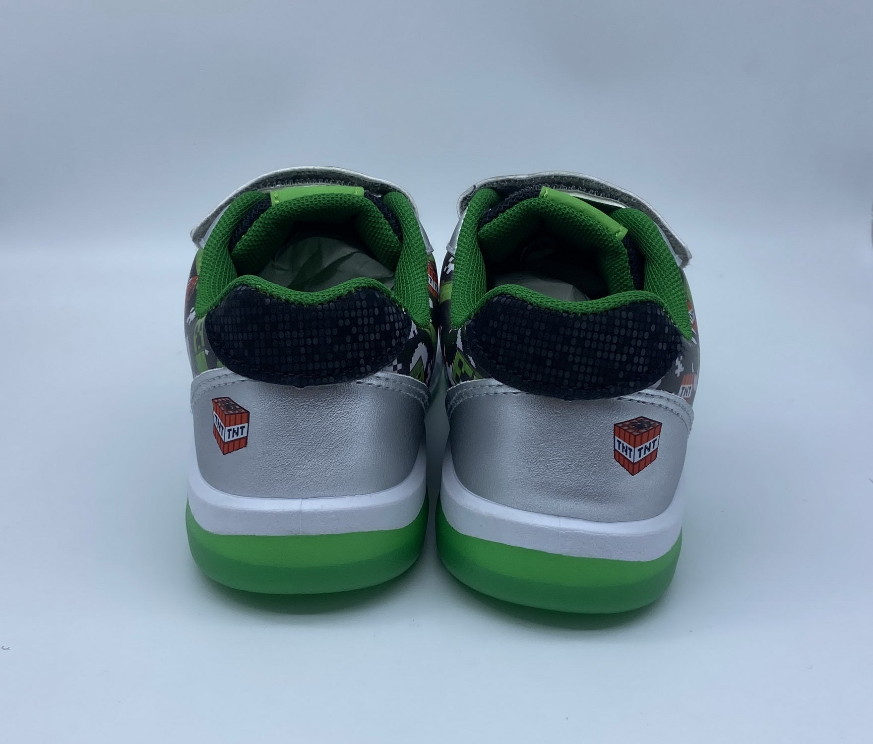 Zapatillas con luces Niño Negro Iconos Minecraft