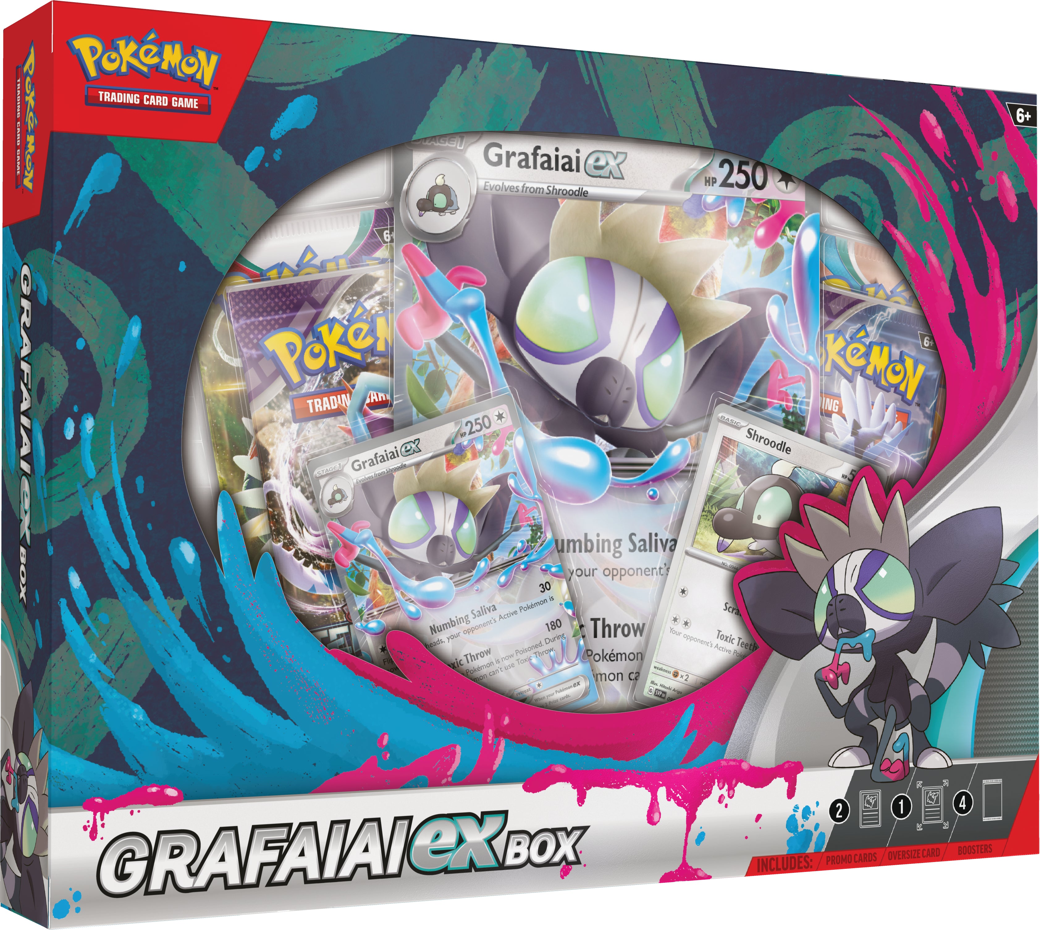 Juego de Mesa Grafaiai Ex Box Pokemon