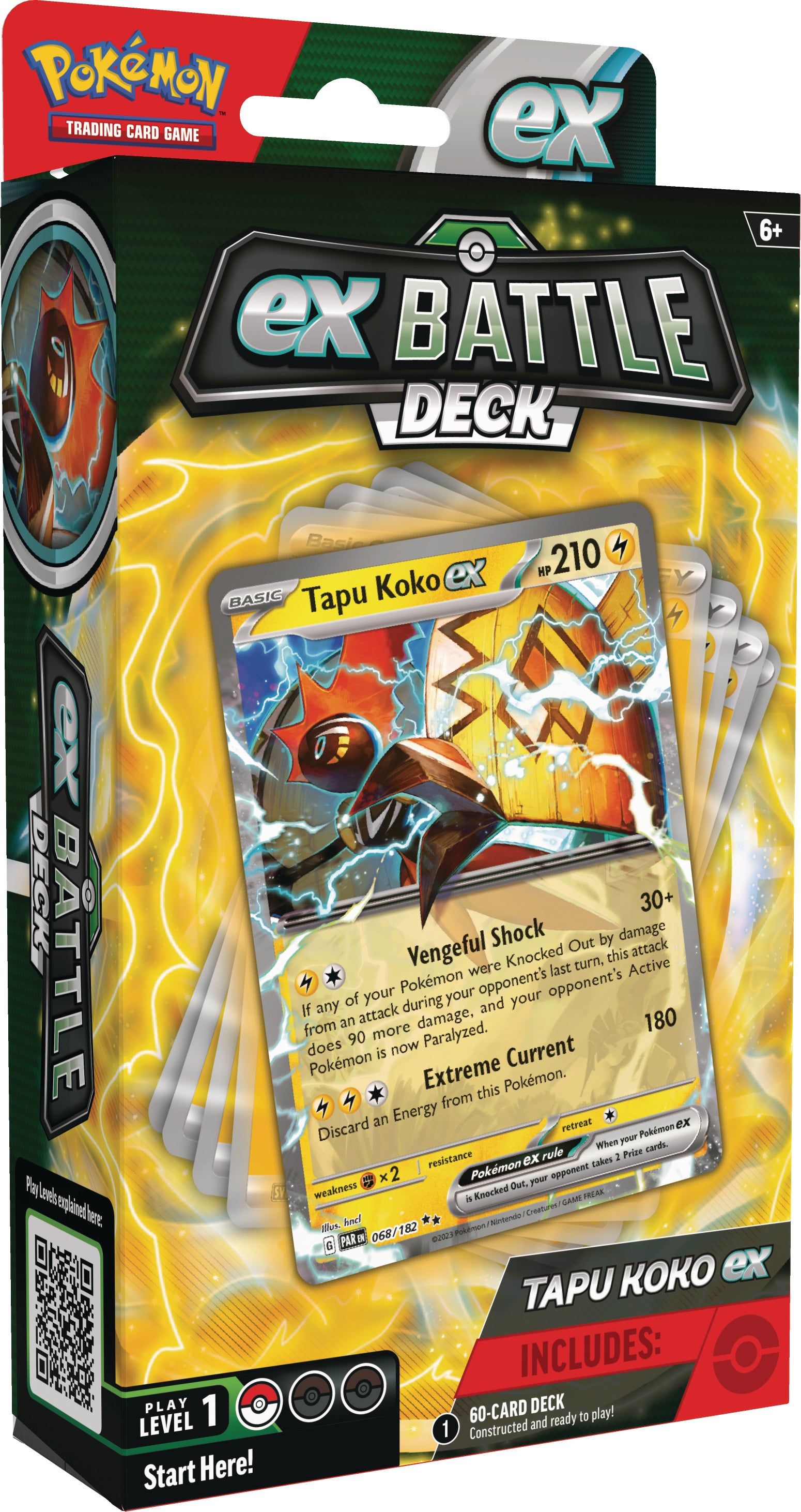 Cartas Pokemon Tapu Koko ex/Iron Leaves ex Battle Deck Español